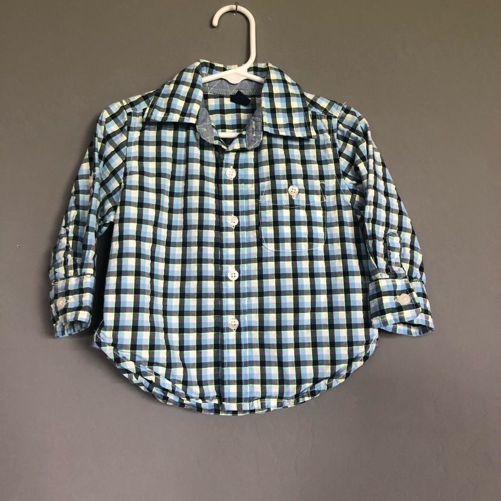 Gap baby boy’s long sleeve shirt, 12-18 months